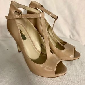 INC International Concepts nude T-Strap heel